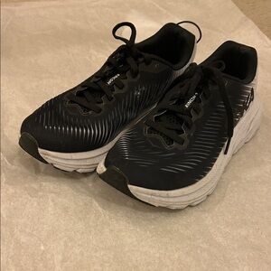 Hoka Black and White Women's Sneakers